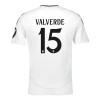 Officiële Voetbalshirt + Korte Broek Real Madrid Valverde 15 Thuis 2024-25 - Kids